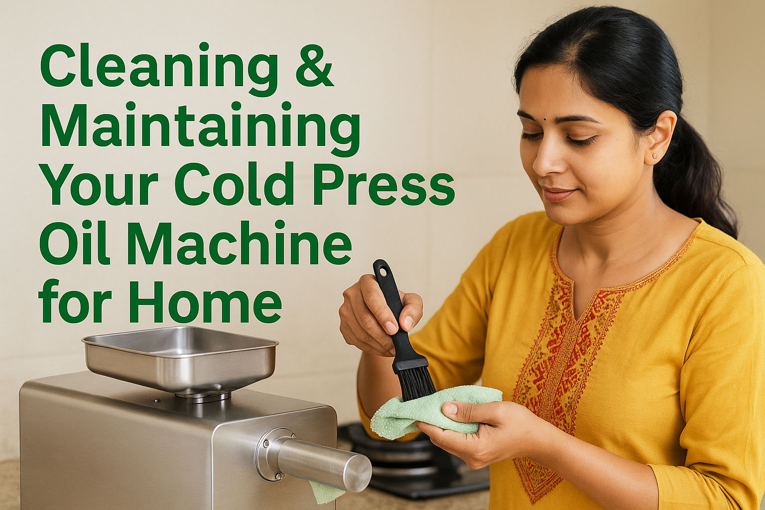 Cleaning & Maintaining Your Cold Press Oil Machine for Home
