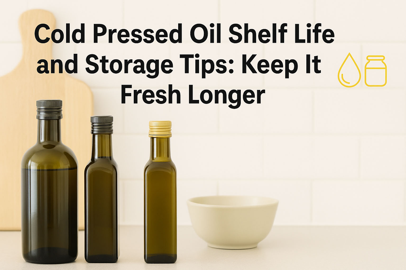 Cold Pressed Oil Shelf Life and Storage Tips