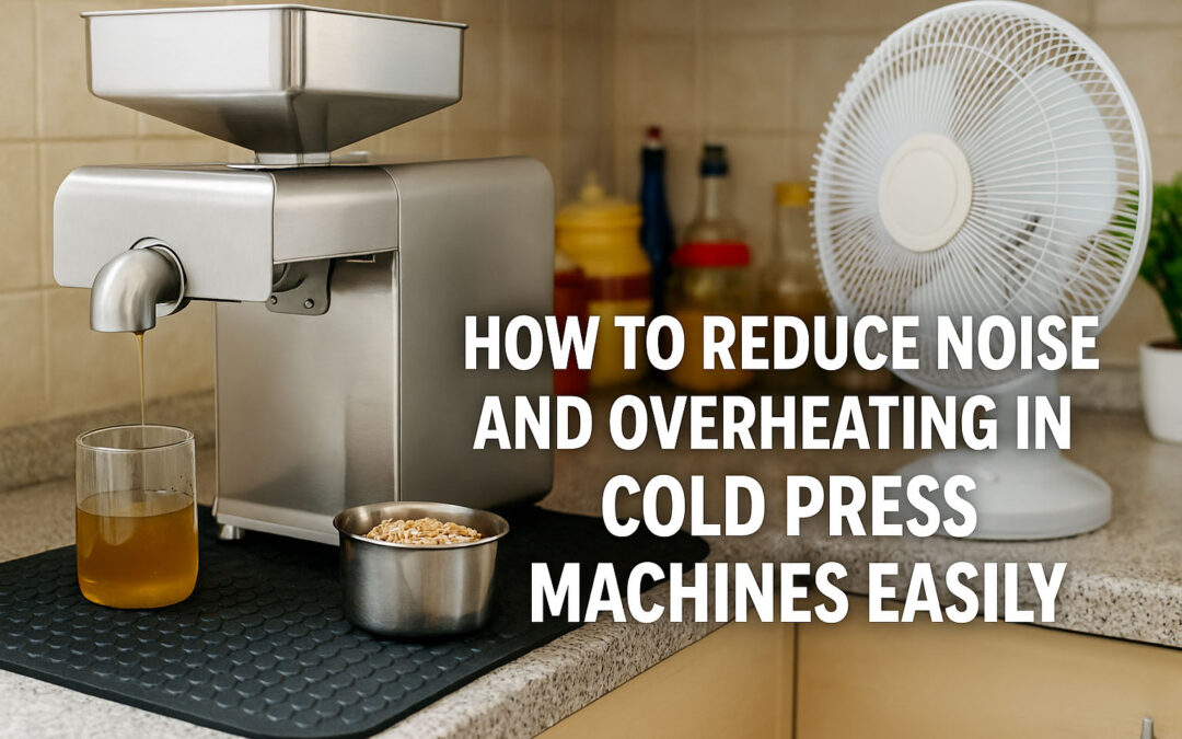 How to Reduce Noise and Overheating in Home Cold Press Machines