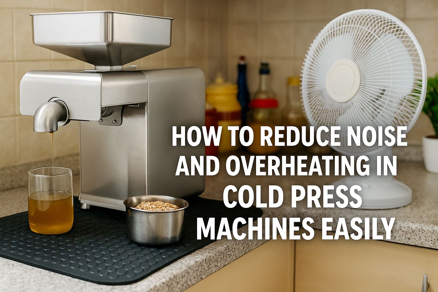 How to Reduce Noise and Overheating in Cold Press Machines How to Reduce Noise and Overheating in Cold Press Machines