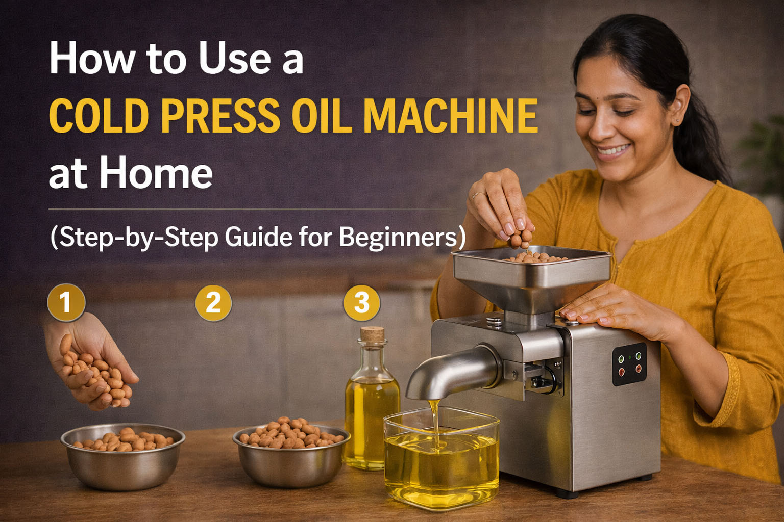 How to Use a Cold Press Oil Machine at Home