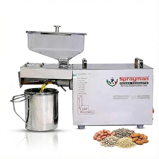 Sprayman SH-400 Top 3 Affordable Cold Press Oil Machines for Home Use (Under ₹20,000)