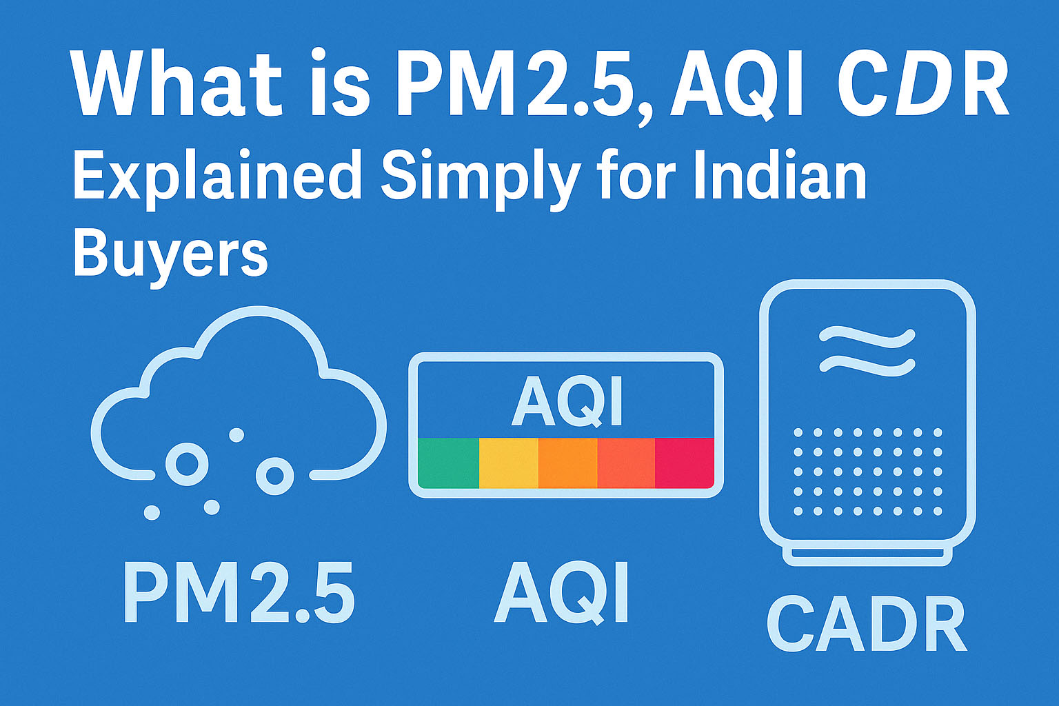 What is PM2.5, AQI & CADR Explained Simply for Indian Buyers What is PM2.5, AQI & CADR Explained Simply for Indian Buyers