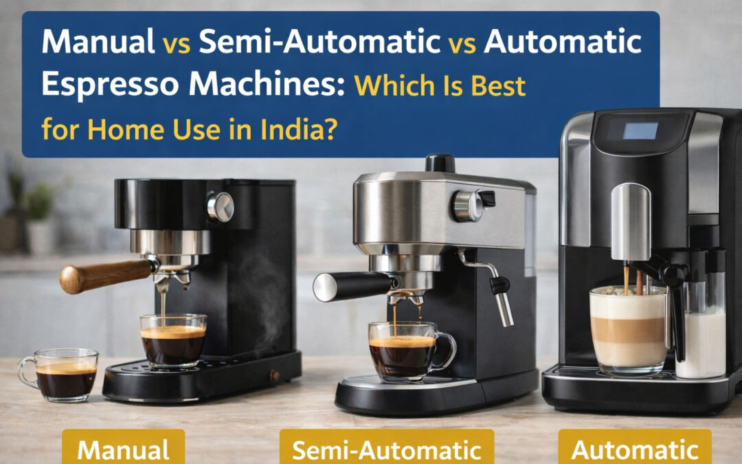 Manual vs Semi-Automatic vs Automatic Espresso Machines: Which Is Best for Home Use in India?
