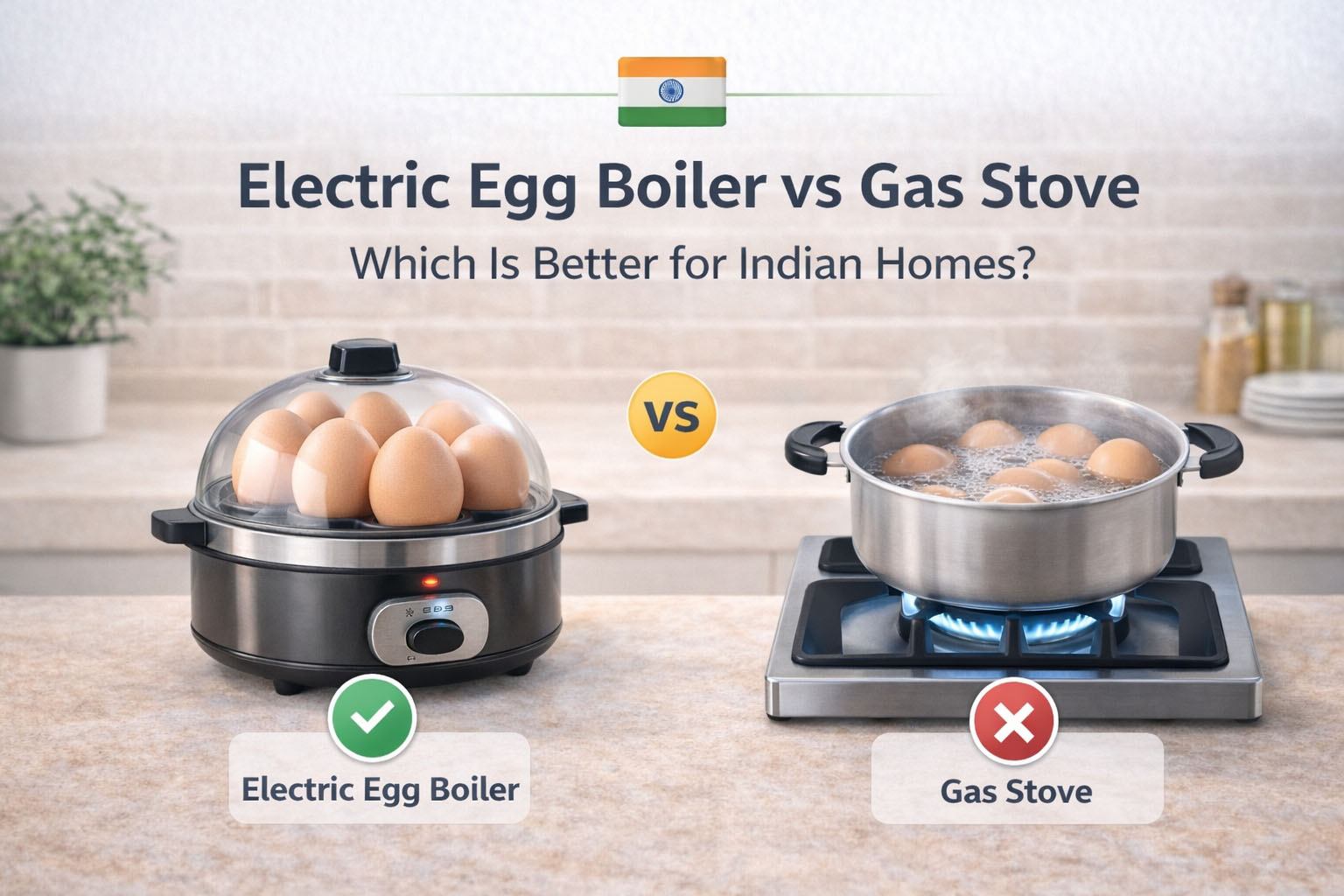 electric egg boiler vs gas stove