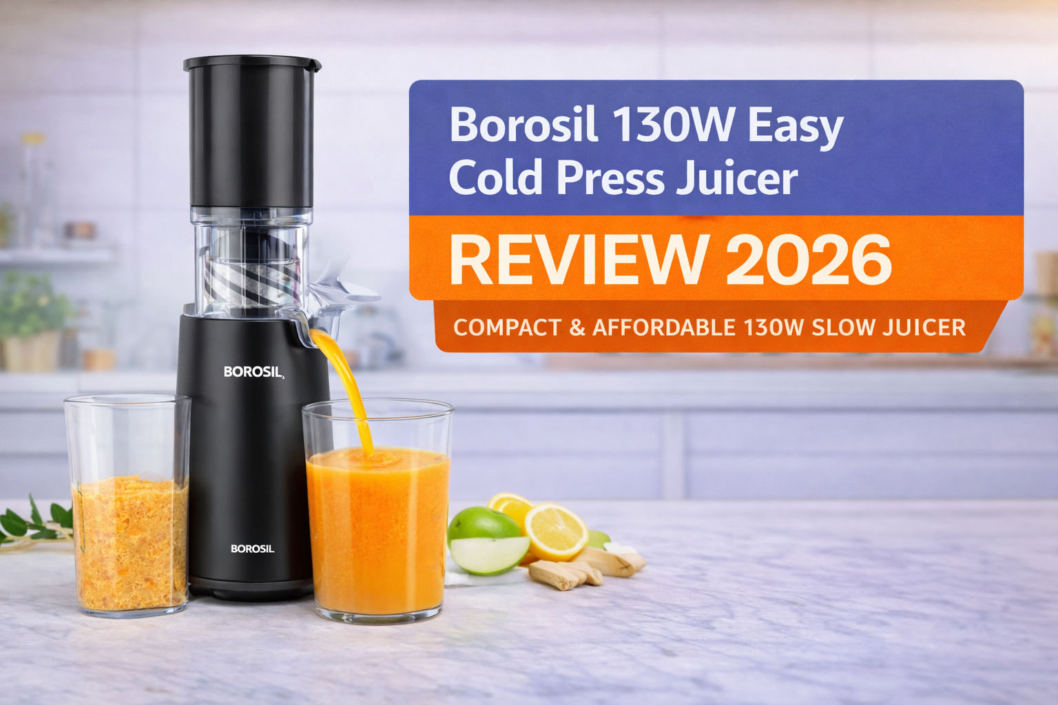 Borosil 130W Easy Cold Press Juicer Review