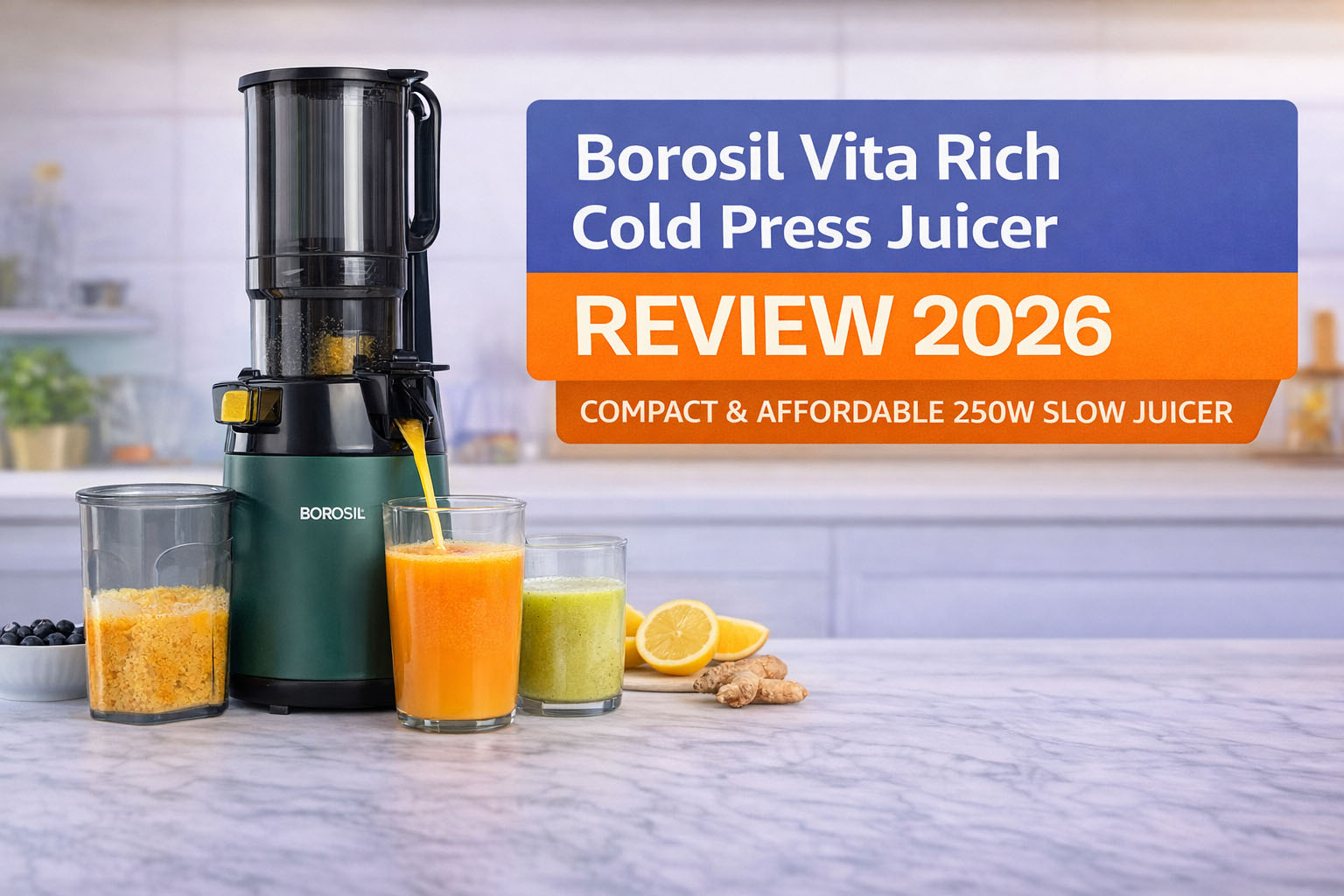Borosil Vita Rich Cold Press Juicer review