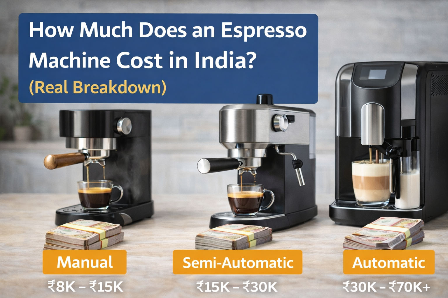 How Much Does an Espresso Machine Cost in India