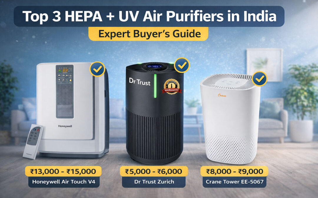 Top 3 HEPA + UV Air Purifiers in India (2026 Expert Picks)