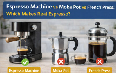 Espresso Machine vs Moka Pot vs French Press: Which Makes Real Espresso?