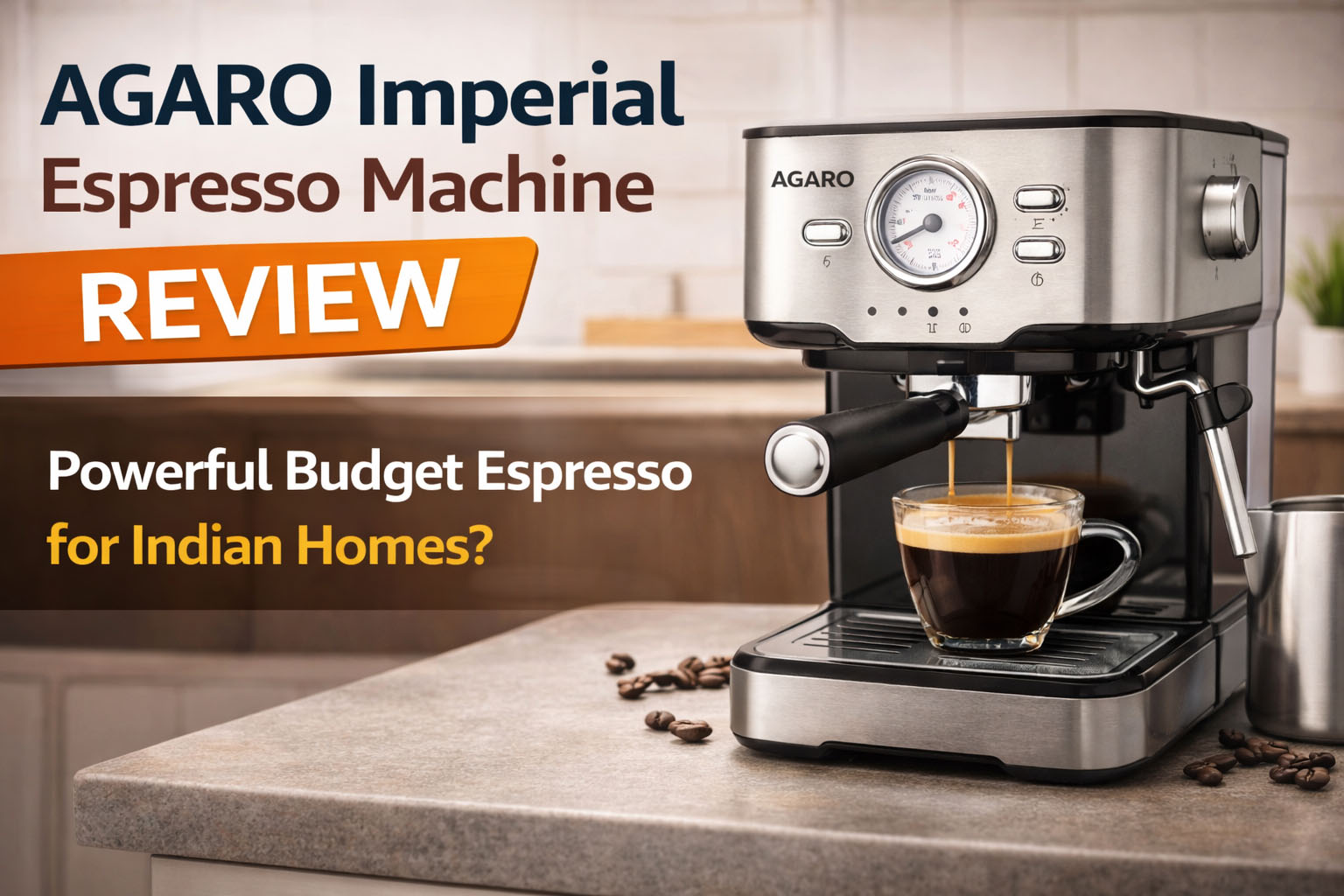 AGARO Imperial Espresso Machine Review