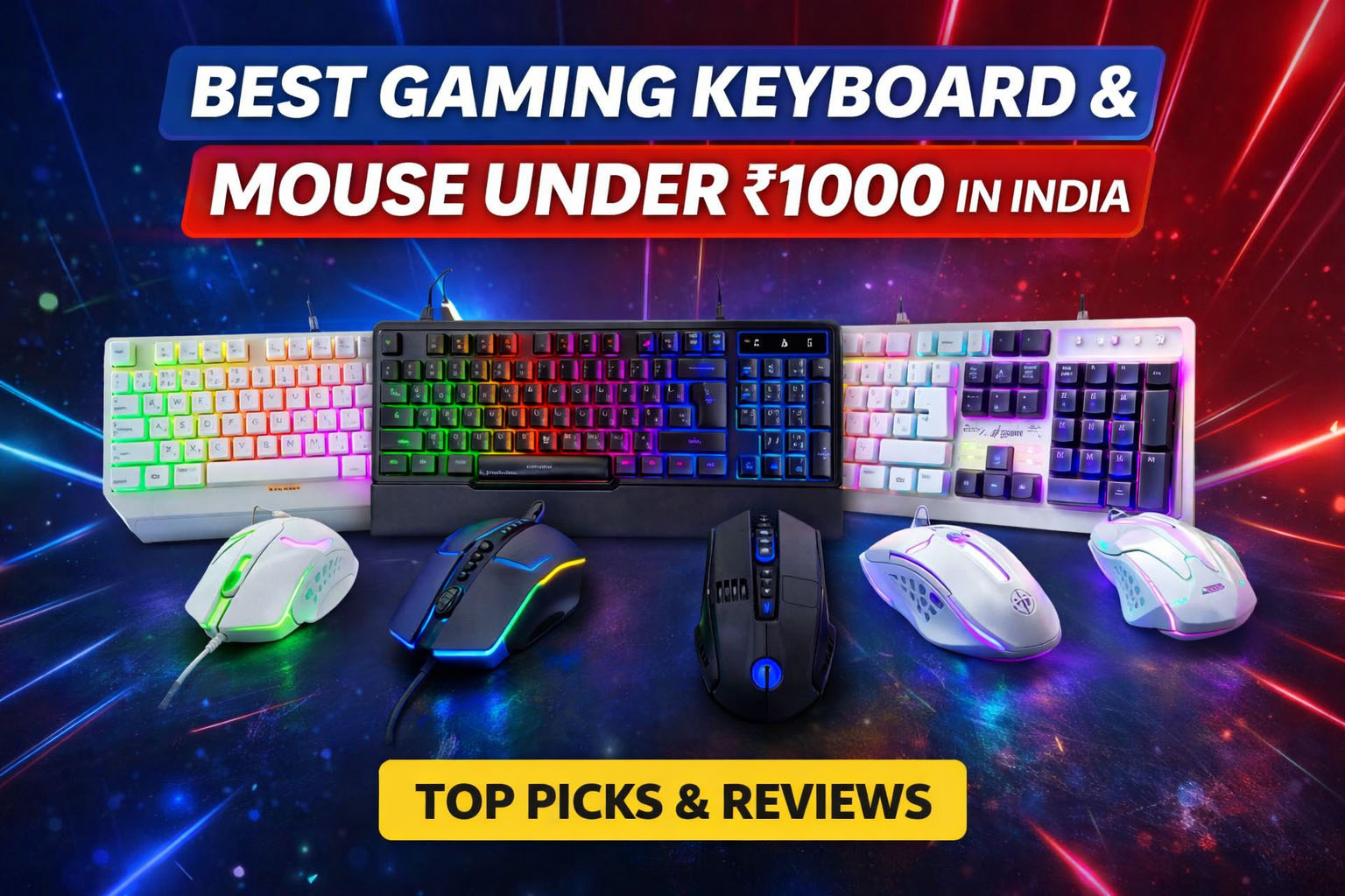 Best Gaming Keyboard and Mouse Under ₹1000 in India Best Gaming Keyboard and Mouse Under ₹1000 in India