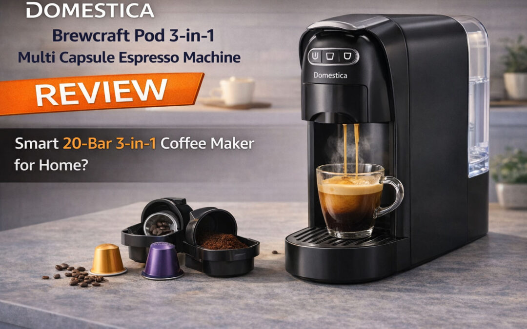 DOMESTICA Brewcraft Pod 3-in-1 espresso machine review – Capsule & coffee powder machine for home