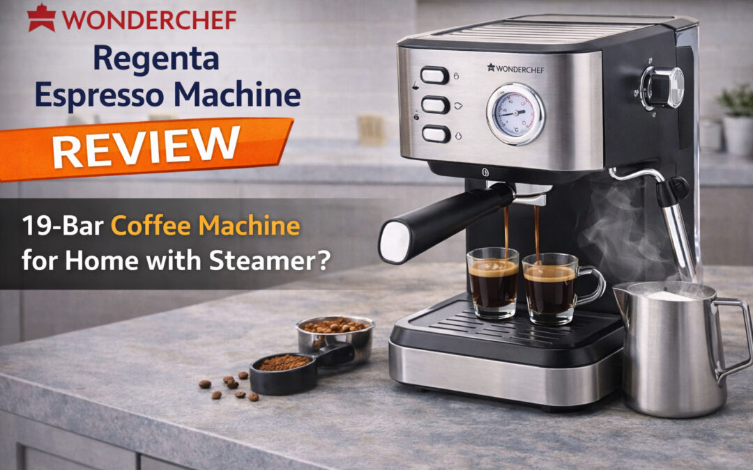Wonderchef Regenta espresso machine review – 19-bar coffee maker for home with steamer