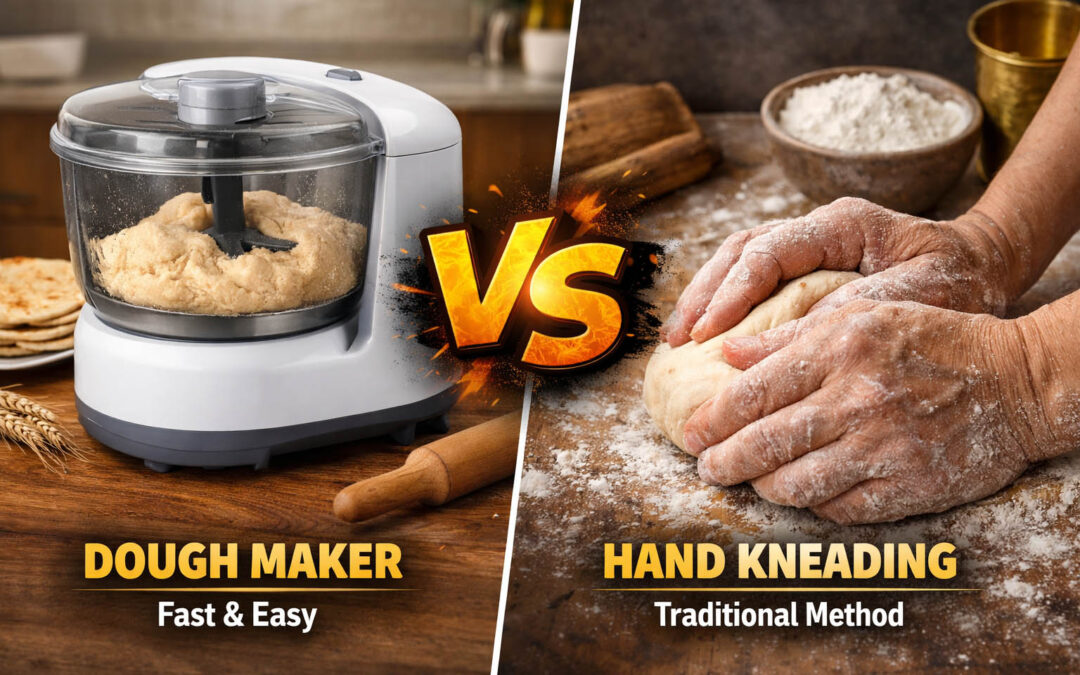 ATTA DOUGH MAKER VS HAND KNEADING