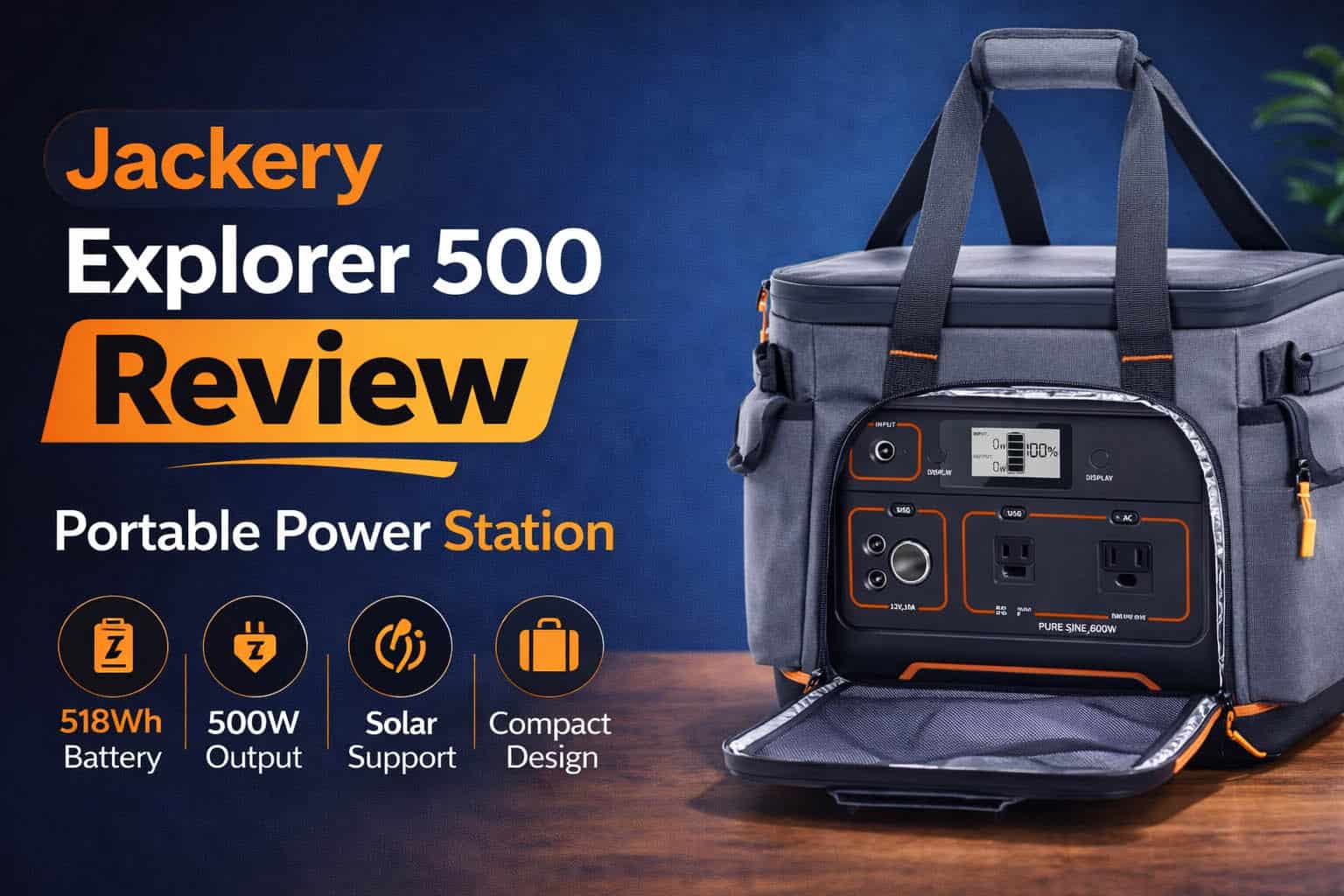 Jackery Explorer 500 portable power station review Jackery Explorer 500 portable power station review