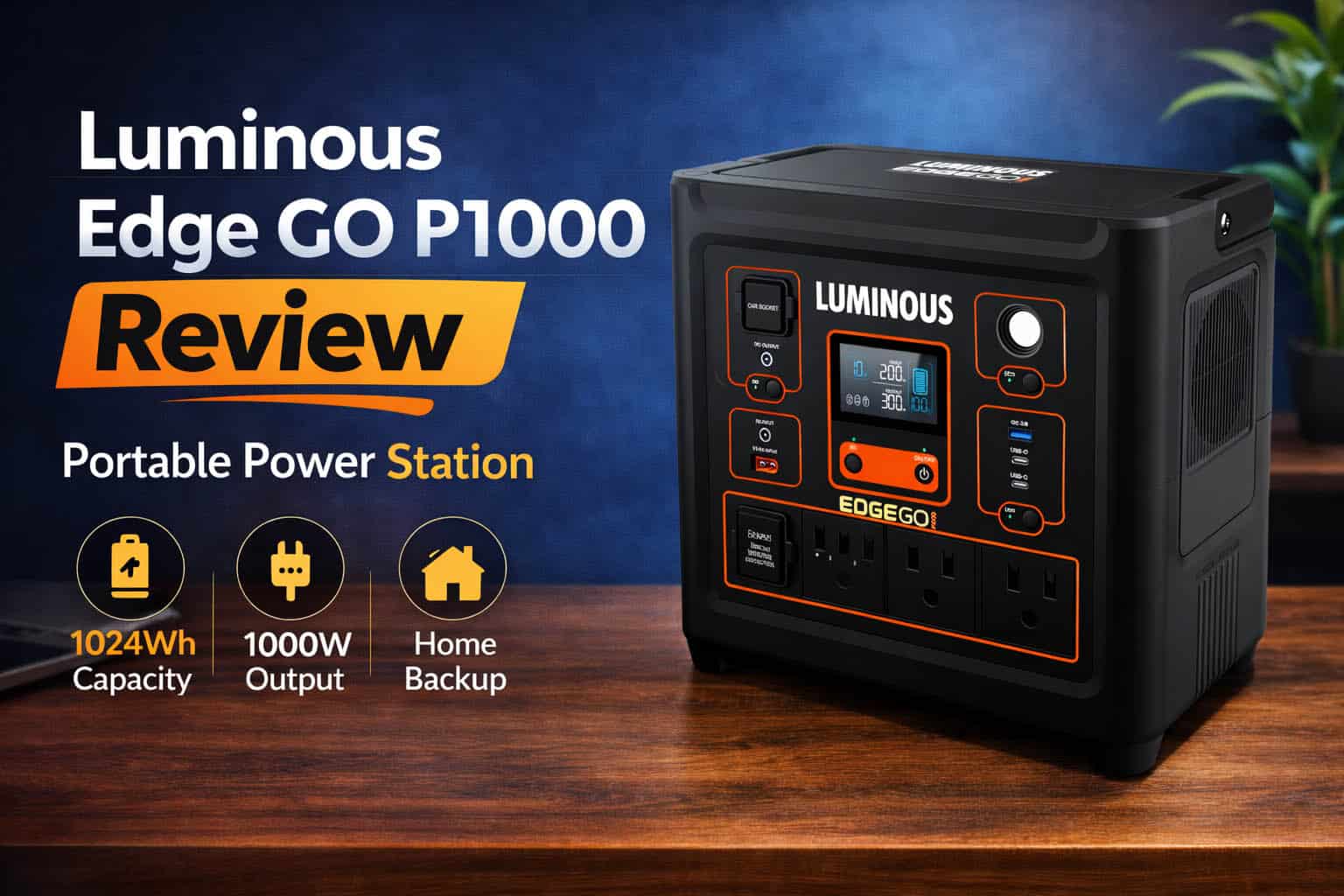 Luminous Edge GO P1000 portable power station review