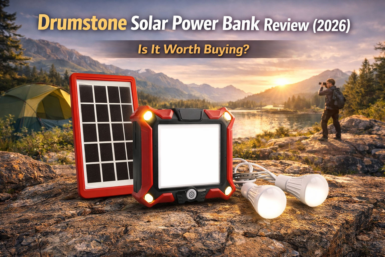 drumstone solar power bank review